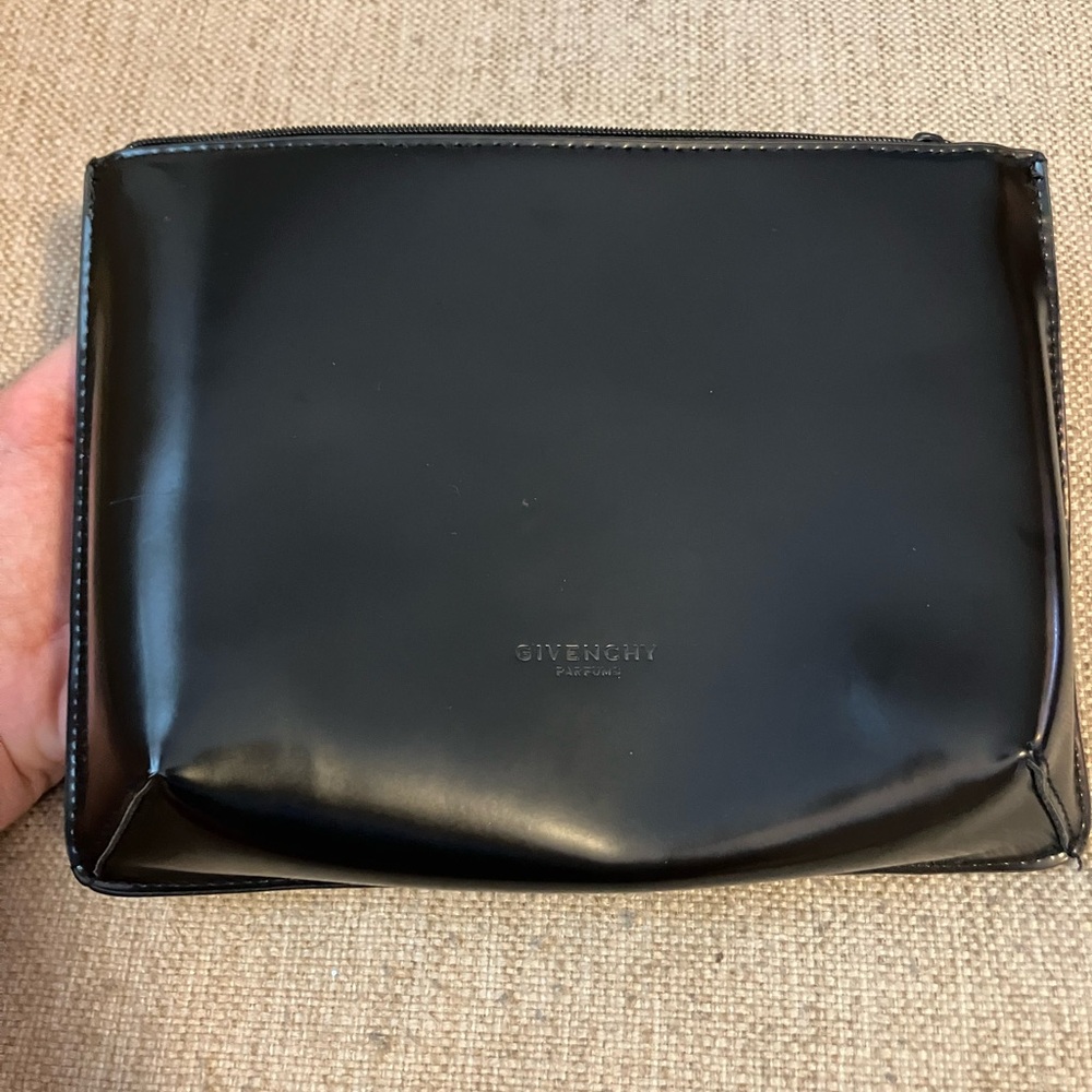 Givenchy parfumes black leather bag